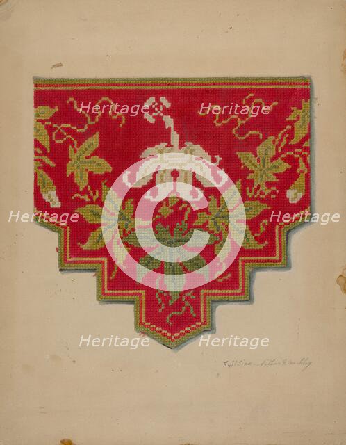 Shelf Lambrequin, c. 1938. Creator: Merkley, Arthur G..