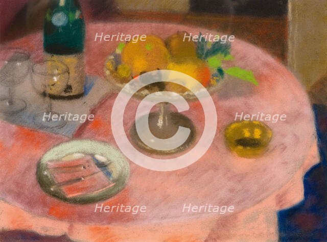 The Covered Table. Creator: Giacometti, Augusto (1877-1947).