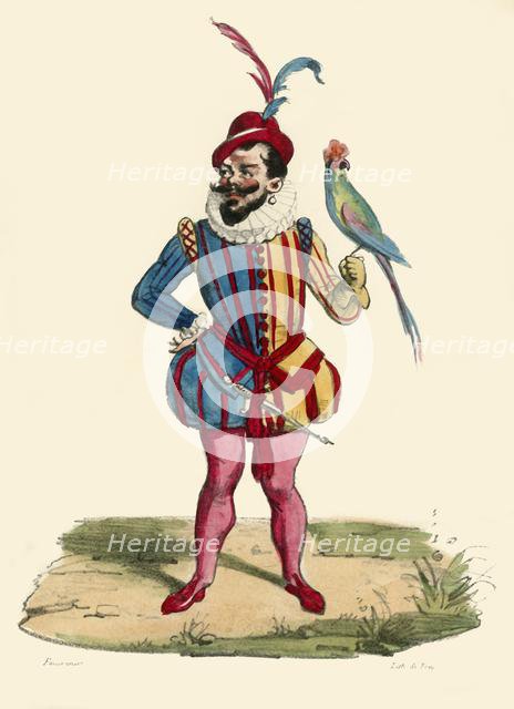 The dwarf of the Duc de Guise, (19th century?). Creator: de Frey.