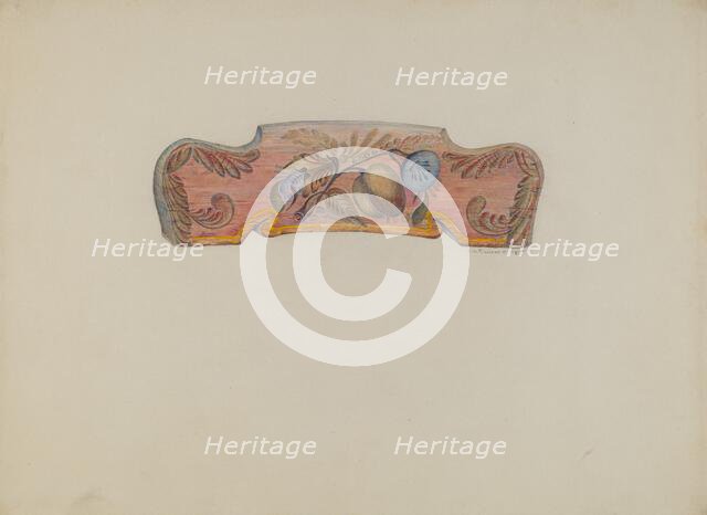 Chair Back Decoration, 1935. Creator: Austin L. Davison.