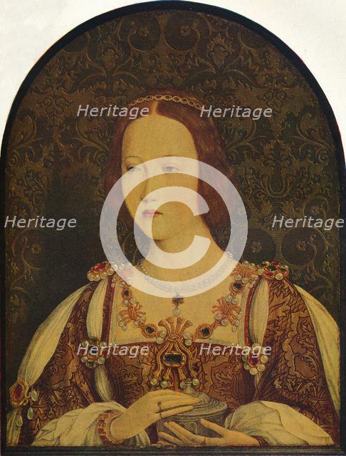 Portrait of a woman, possibly Isabella I of Castile, late 15th-early 16th century, (1930). Creator: Michael Sittow.