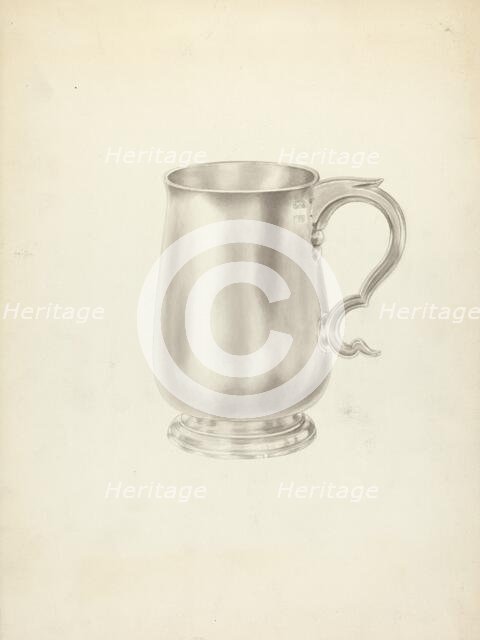 Silver Mug, 1935/1942. Creator: Unknown.