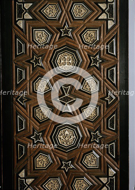 Door with geometric insets, late 13th century- early 14th century. Artist: Unknown.