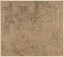 Album of Daoist and Buddhist Themes: Kings of Hells: Leaf 33, 1200s. Creator: Unknown.