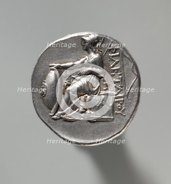 Tetradrachm: Head of Philetauros with Laureate Diadem (reverse), 262-241 BC. Creator: Unknown.