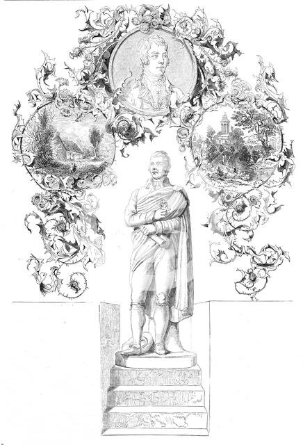 Statue of Burns, by Flaxman, 1844. Creator: Unknown.