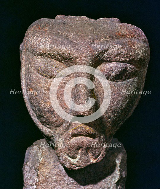 Maponus' a Celtic god associated with Apollo - head, 2nd century. Artist: Unknown