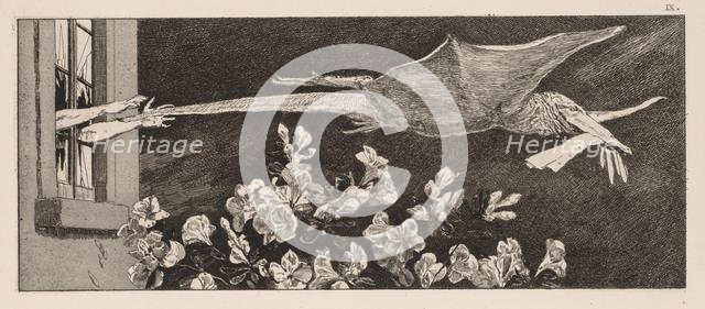 A Glove: The Abduction, 1880. Creator: Max Klinger (German, 1857-1920).