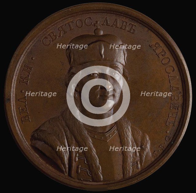 Grand Prince Sviatoslav II of Kiev (from the Historical Medal Series), 1770s. Artist: Anonymous  