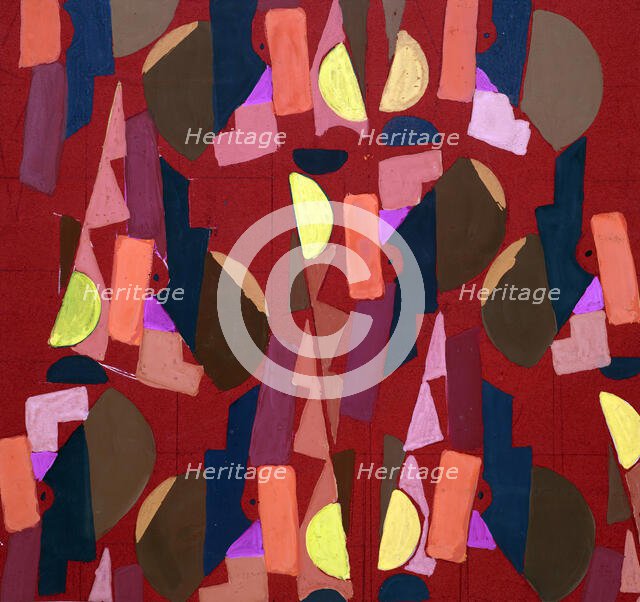 Untitled (Textile design no VI),  c1925. Creator: Frances Hodgkins.