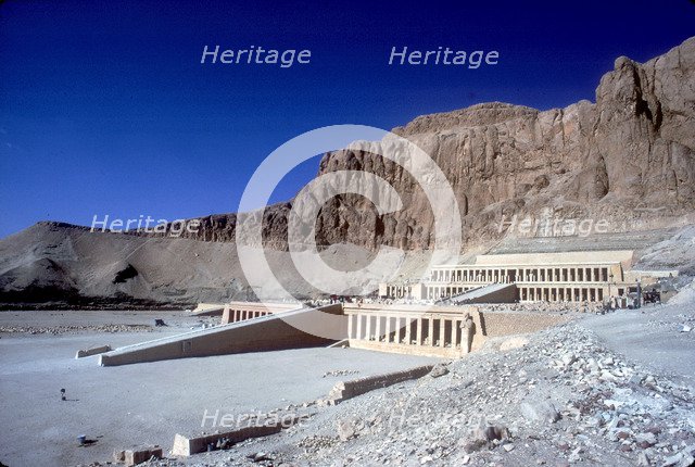 Temple of Queen Hatshepsut, West Bank, Luxor, Egypt, c1470 BC. Artist: Unknown