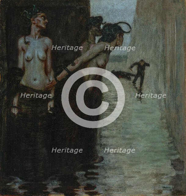 The murderer, 1891. Creator: Stuck, Franz, Ritter von (1863-1928).