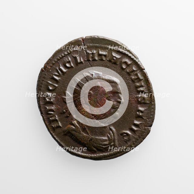 Antoninianus of Tacitus, A.D. 275-276. Creator: Unknown.