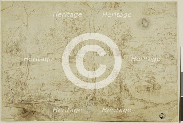 Landscape with Tree in Center, n.d. Creator: Unknown.