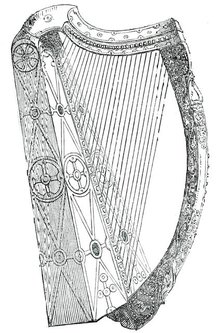 Harp of Queen Mary of Scots, 1850. Creator: Unknown.