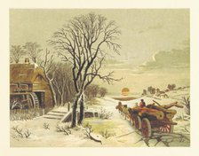 Wagon-load of logs, 1853. Creator: Unknown.