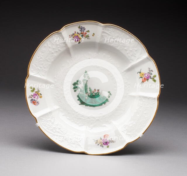 Plate, Meissen, c. 1745. Creator: Meissen Porcelain.