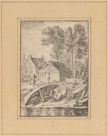 Shipyard, 1761, published 1765. Creator: Cornelis Ploos van Amstel.