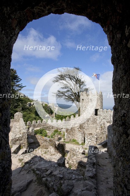 The keep of the Castelo dos Mouros, Sintra, Portugal, 2009. Artist: Samuel Magal