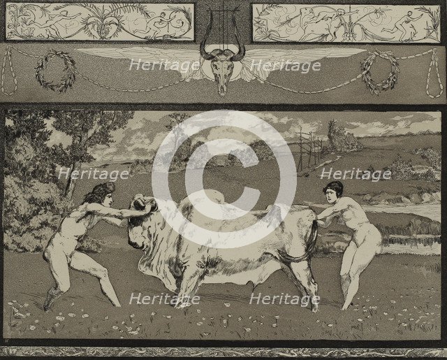 Apollo and Daphne II (From the series Opus II), 1879. Artist: Klinger, Max (1857-1920)