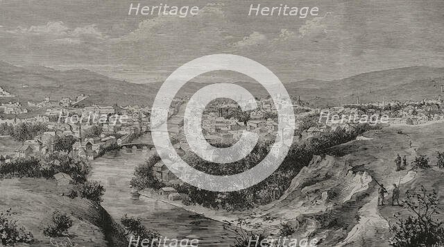 Panorama of Sarajevo, Bosnia, 1878.  Creator: Tomás Carlos Capuz.