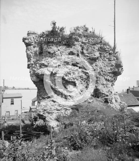 St. Anthony's Rock, St. Ignace, Mich., between 1900 and 1906. Creator: Unknown.