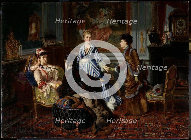 Lady's Day, c1875. Creator: Charles Boutibonne.