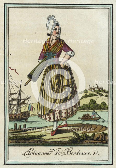 Costumes de Différent Pays, 'Artisanne de Bordeaux', c1797. Creators: Jacques Grasset de Saint-Sauveur, LF Labrousse.