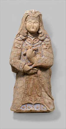 Standing Figure with Feathered Headdress, Iran, 12th-early 13th century. Creator: Unknown.