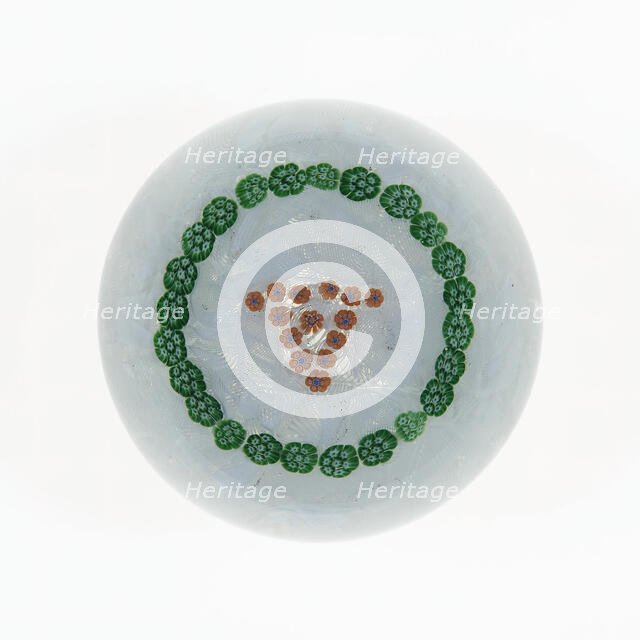 Paperweight, Baccarat, c. 1845-60. Creator: Baccarat Glasshouse.