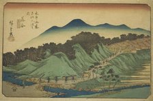 No. 45: Ochiai, from the series "Sixty-nine Stations of the Kisokaido (Kisokaido...c. 1835/38. Creator: Ando Hiroshige.