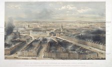 Aerial view of London, 1846. Artist: Anon