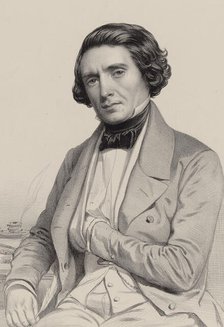 Portrait of the composer Hippolyte Raymond Colet (1808-1853). Creator: Alophe, Marie-Alexandre Menut (1812-1883).