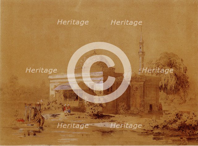 Project of the Turkish Bath pavilion in Catherine Park of Tsarskoye Selo, c. 1850. Artist: Monighetti, Ippolit Antonovich (1819-1878)