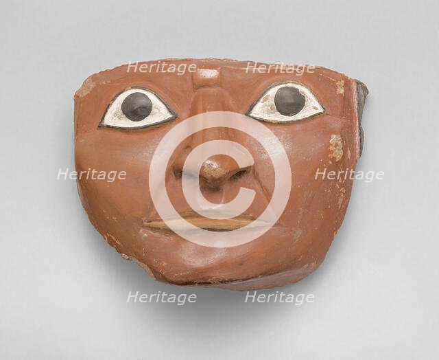 Head Fragment from a Large Ceremonial Jar, A.D. 700/800. Creator: Unknown.