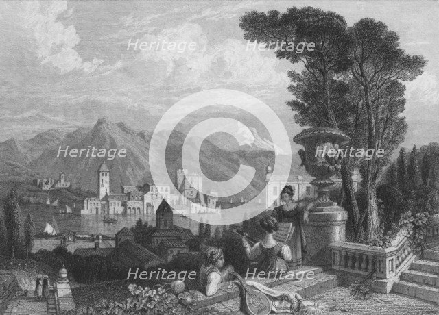 'Lake of Como', c1850. Artist: Unknown.