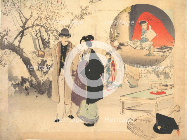 The Demon Gold (Konjiki yasha), ca. 1903. Creator: Mizuno Toshikata.