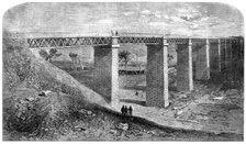 The Moorabool Viaduct on the Melbourne and Ballarat Railway, Australia, 1862.  Creator: Unknown.