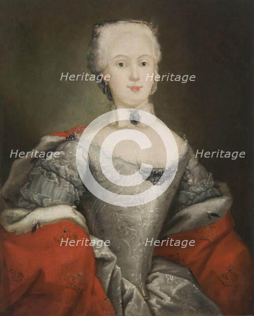 Portrait of an Unknown Woman (Queen Maria Josepha, Wife of Augustus III?), 2nd quarter of 18th cent. Creator: Unknown.