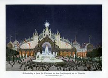 Fountains at the Palace of Electricity, Champ de Mars, Paris World Exposition 1889, (1900).Artist: Ewald Thiel