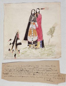 Courting Scene, c1890. Creator: White Buffalo.