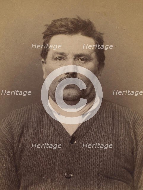 Tournan. Pierre. 49 ans, né à Bouzouville (Moselle). Fabricant de couronnes. Anarchiste. 6..., 1894. Creator: Alphonse Bertillon.