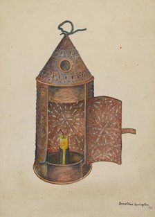 Yard Lantern, 1937. Creator: Dorothea A. Farrington.