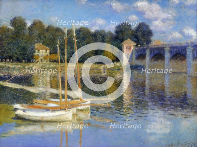 'The Bridge at Argenteuil', 1874. Artist: Claude Monet