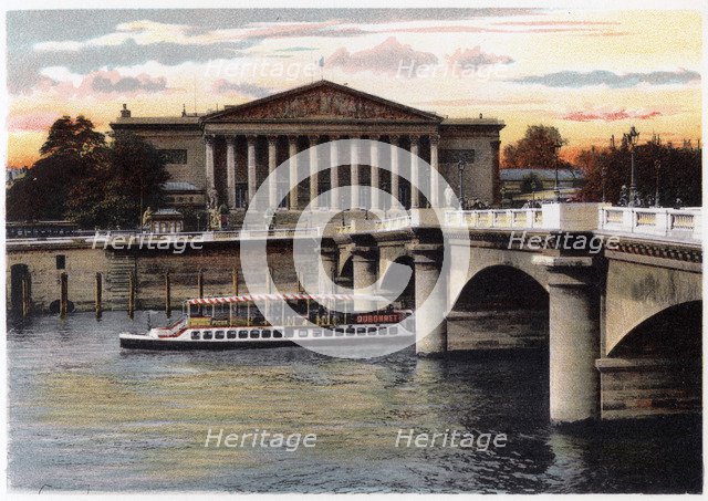 La Chambre des Deputes and the Pont de la Concorde, Paris, c1900. Artist: Unknown