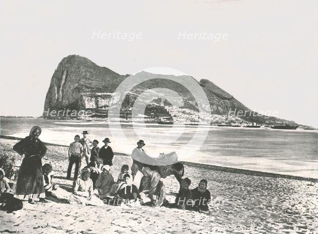 View of the Rock from the sea, Gibraltar, 1895. Creator: W & S Ltd.