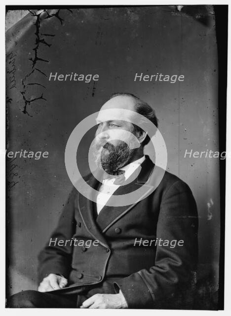 President James Garfield, between 1870 and 1880. Creator: Unknown.