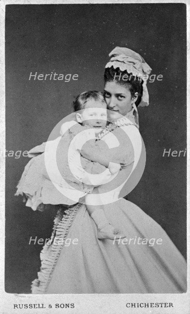 Princess of Wales and Princess Maud of Wales, 1872. Artist: Unknown