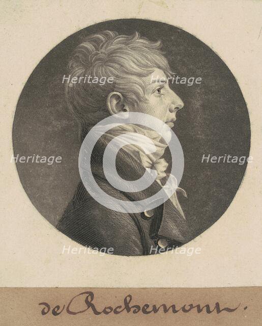 de Rochemont, 1805. Creator: Charles Balthazar Julien Févret de Saint-Mémin.