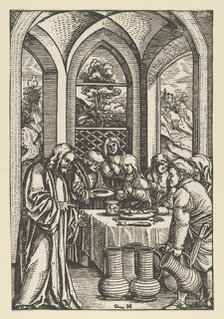 The Wedding at Cana, from The Life of Christ, ca. 1511-12. Creator: Hans Schäufelein the Elder.